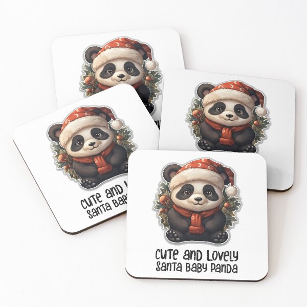 Item preview, Christmas Santa Sweet Panda-Cute and Lovely Santa Panda ! designed and sold by Mohammed Sohail Khan.