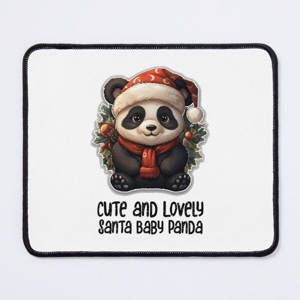 Item preview, Christmas Santa Sweet Panda-Cute and Lovely Santa Panda ! designed and sold by Mohammed Sohail Khan.