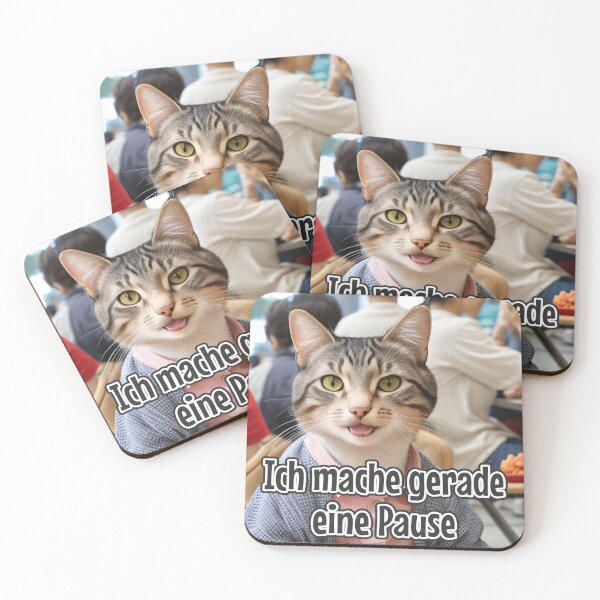 Item preview, KI-generierte Katze 02 "Ich mache gerade eine Pause" designed and sold by Cliff-Qi.