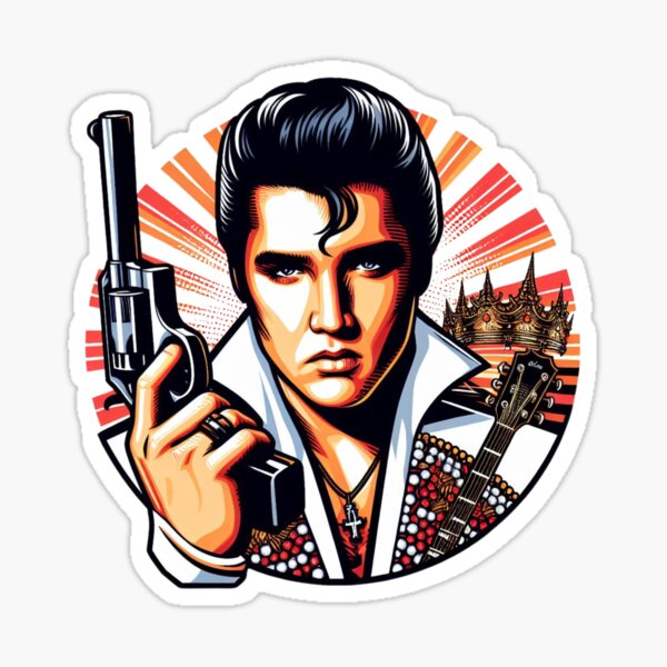 Vista previa del artículo con la obra «Colección de arte pop de Elvis», diseñado y vendido por Star Treatment.