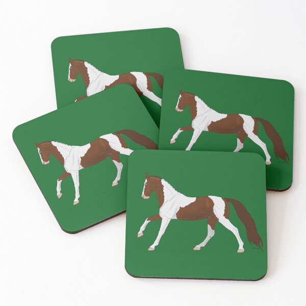 Item preview, Cantering Chestnut Tobiano Pinto Horse designed and sold by DappledMoon.