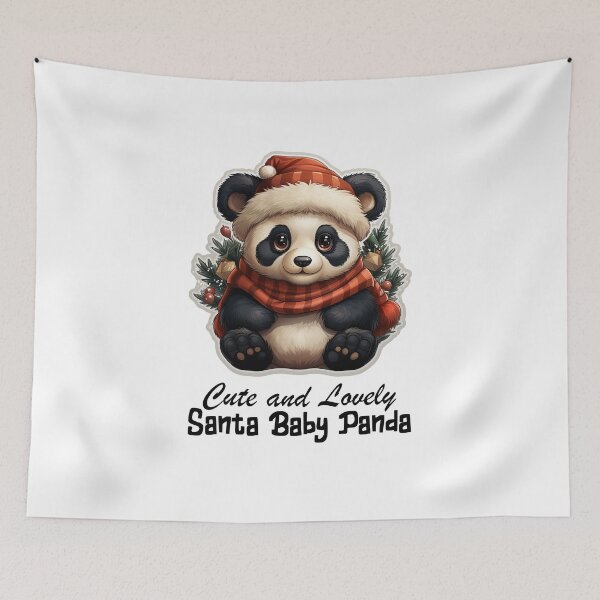 Item preview, Cute and Lovely Santa Panda-Christmas Santa Sweet Panda designed and sold by Mohammed Sohail Khan.