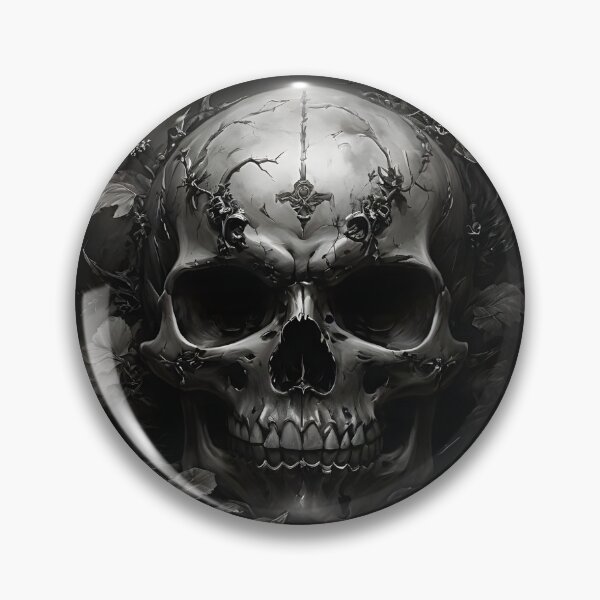 Item preview, Skull in Black and White designed and sold by DarkJuliettes.