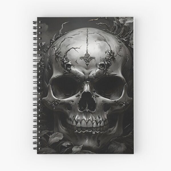 Item preview, Skull in Black and White designed and sold by DarkJuliettes.