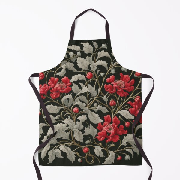 Item preview, Art Nouveau Floral Pattern Collection #1 - Red Bleeding Heart Flowers #11 designed and sold by elektronen.