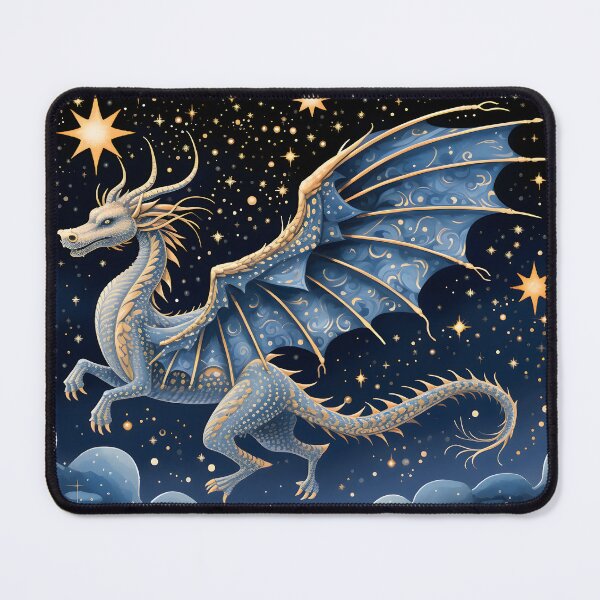 Item preview, Stardust Wings: Midnight Dragon's Flight designed and sold by FantasyFusion.