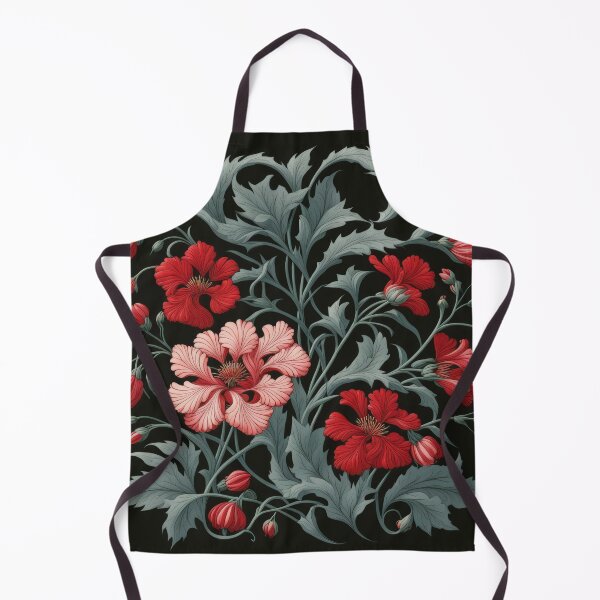 Item preview, Art Nouveau Floral Pattern Collection #1 - Red Bleeding Heart Flowers #12 designed and sold by elektronen.