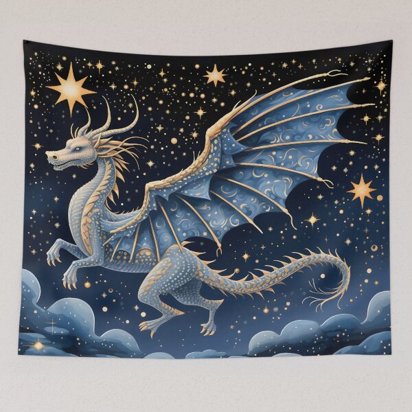 Item preview, Stardust Wings: Midnight Dragon's Flight designed and sold by FantasyFusion.