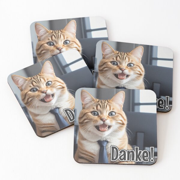 Item preview, KI-generador Katze 02 "Danke" designed and sold by Cliff-Qi.