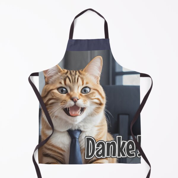 Item preview, KI-generierte Katze 02 "Danke" designed and sold by Cliff-Qi.