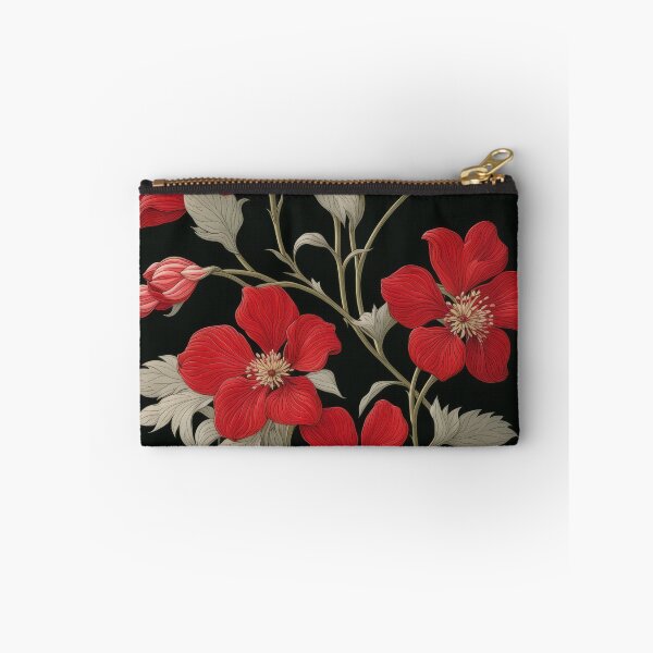 Item preview, Art Nouveau Floral Pattern Collection #1 - Red Bleeding Heart Flowers #14 designed and sold by elektronen.