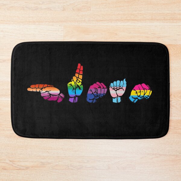 Item preview, ASL LGBT HUMAN in Pride Colors designed and sold by TheirChoice.