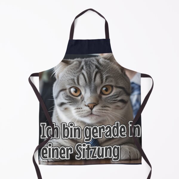 Item preview, KI-generierte Katze 02 "Ich bin gerade in einer Sitzung" designed and sold by Cliff-Qi.