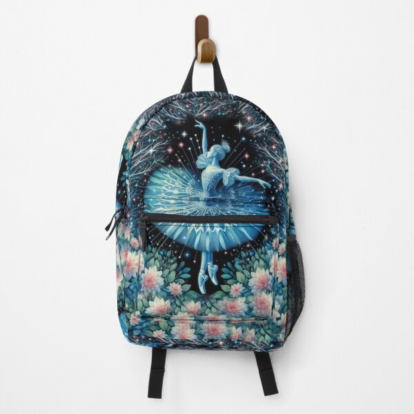 Item preview, Ballerina Dancing with Blue Sparkles and Glowing Foliage designed and sold by Witsprings.