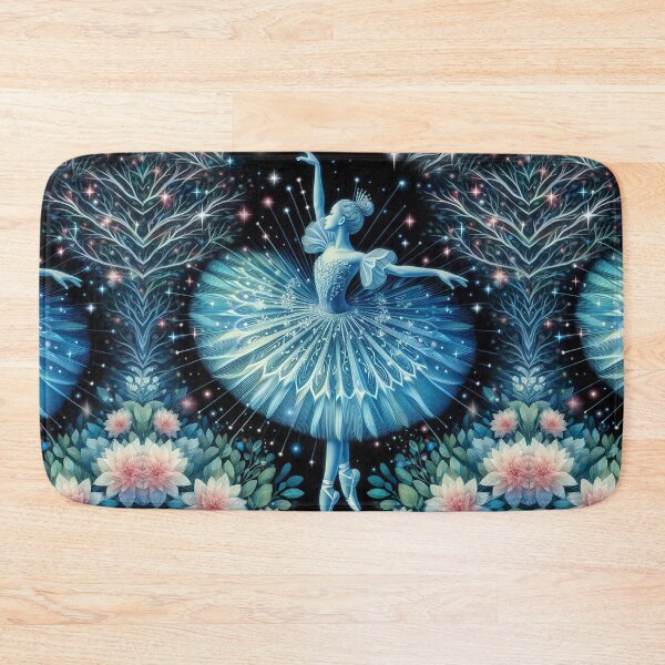 Item preview, Ballerina Dancing with Blue Sparkles and Glowing Foliage designed and sold by Witsprings.