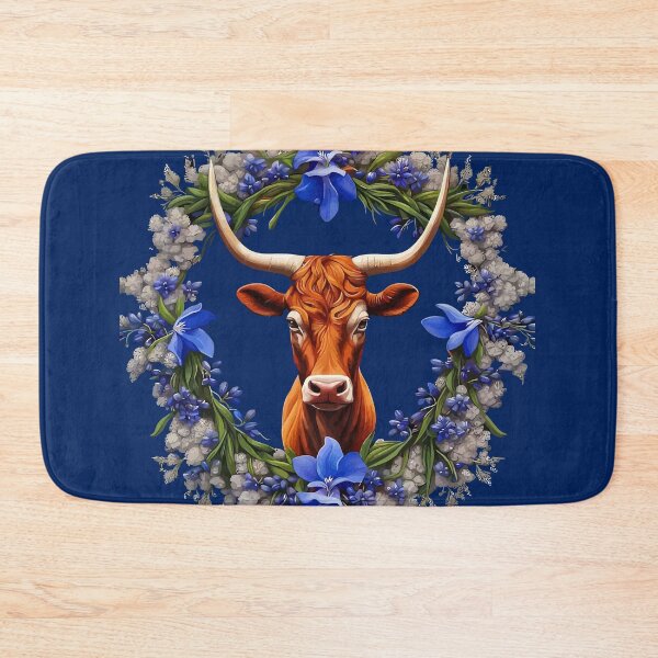 Item preview, Camila The Longhorn Surrounded By A Wreath Of Lupins designed and sold by taiche.