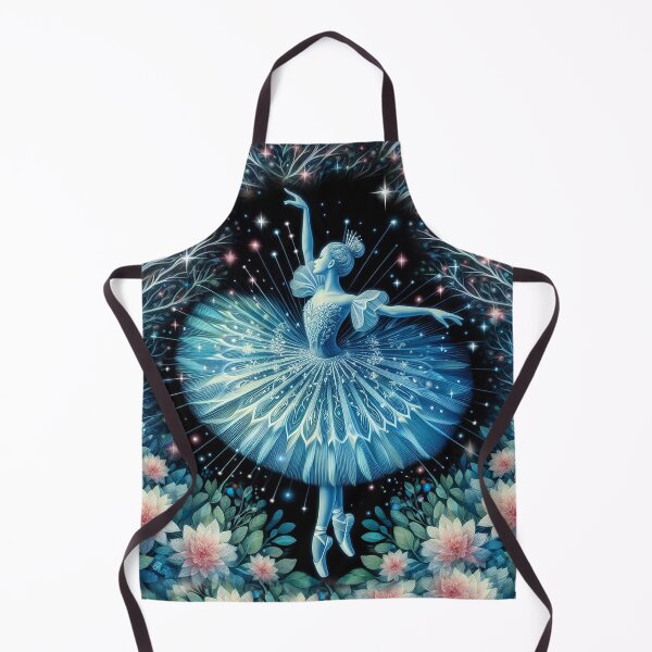 Item preview, Ballerina Dancing with Blue Sparkles and Glowing Foliage designed and sold by Witsprings.