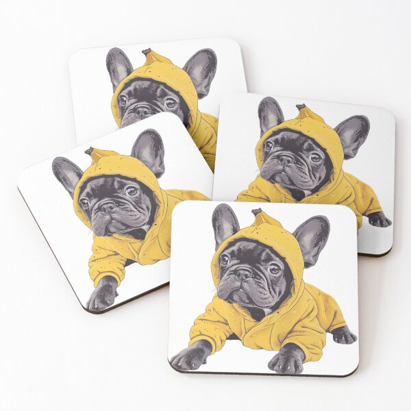 Item preview, Cute French bulldog wearing a banana clothes designed and sold by dlwryu.