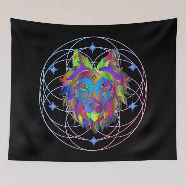 Item preview, Mystical Wolf - Spirit Of The Wolf, Sacred Wolves designed and sold by abeautifulife.