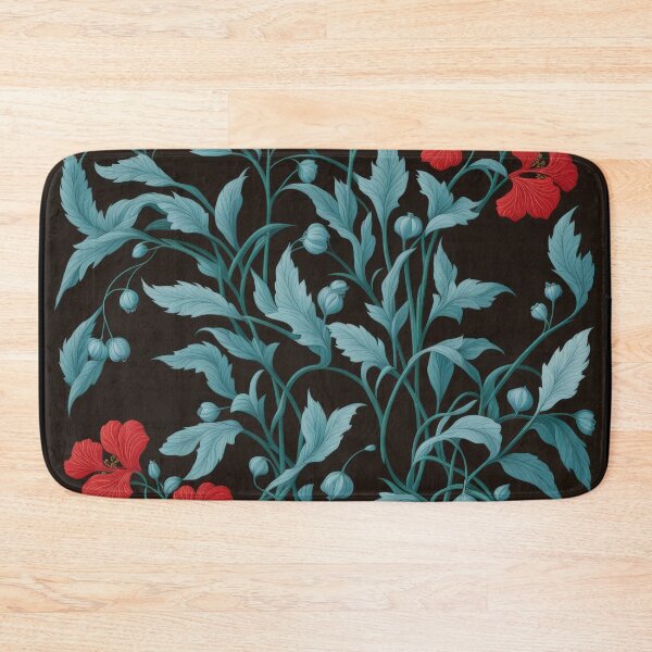 Item preview, Art Nouveau Floral Pattern Collection #1 - Red Bleeding Heart Flowers #24 designed and sold by elektronen.
