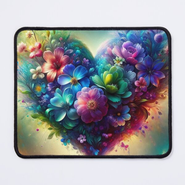 Item preview, Cosmic Floral Heart Illustration designed and sold by mymagicstoreus.