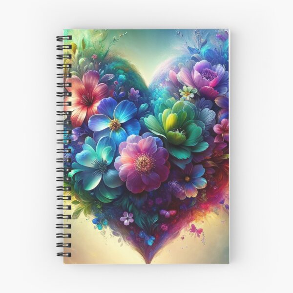 Item preview, Cosmic Floral Heart Illustration designed and sold by mymagicstoreus.
