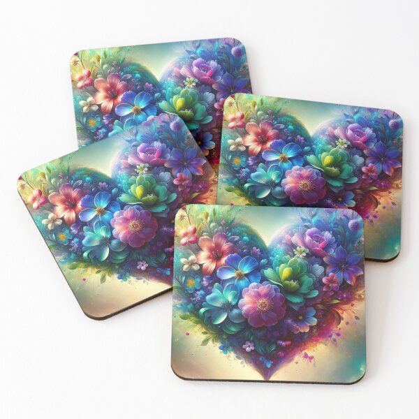 Item preview, Cosmic Floral Heart Illustration designed and sold by mymagicstoreus.