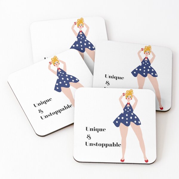 Item preview, Lady with polka dot dress designed and sold by SahudiDesigns.