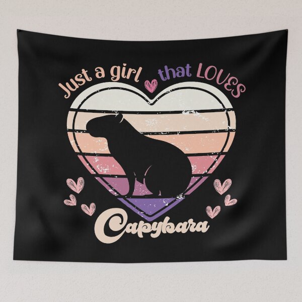 Item preview, Just A Girl That Loves Capybara designed and sold by Fhfarms.