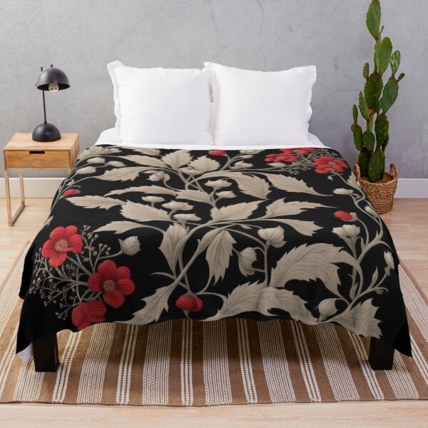 Item preview, Art Nouveau Floral Pattern Collection #1 - Red Bleeding Heart Flowers #25 designed and sold by elektronen.