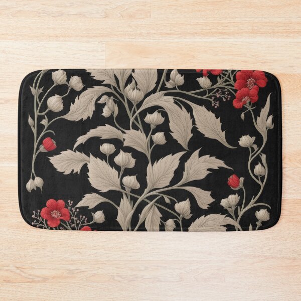 Item preview, Art Nouveau Floral Pattern Collection #1 - Red Bleeding Heart Flowers #25 designed and sold by elektronen.