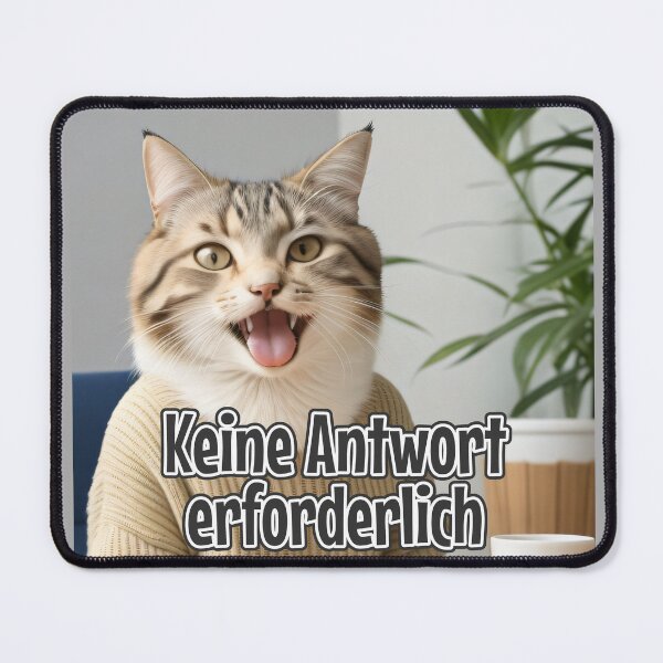 Item preview, KI-generierte Katze 02 "Keine Antwort erforderlich" designed and sold by Cliff-Qi.