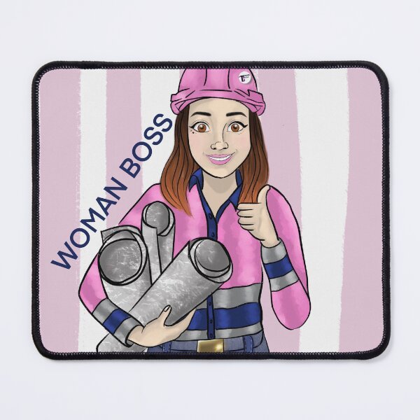 Item preview, Woman boss on job site designed and sold by Tradechicks.