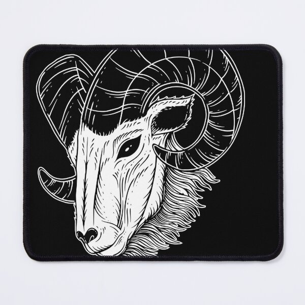 Item preview, Dark Baphomet Head Occult Demon Goat animal Tattoo Satanic designed and sold by MORSPECTIVE.