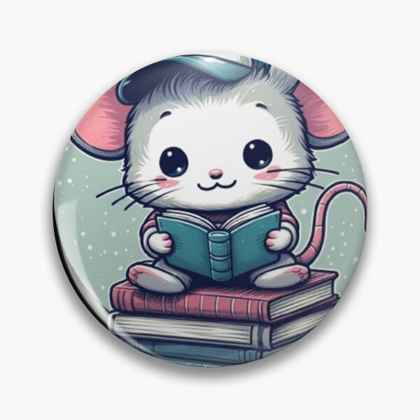 Item preview, Back to school cute mouse reading books designed and sold by Culmika.