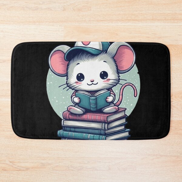 Item preview, Back to school cute mouse reading books designed and sold by Culmika.