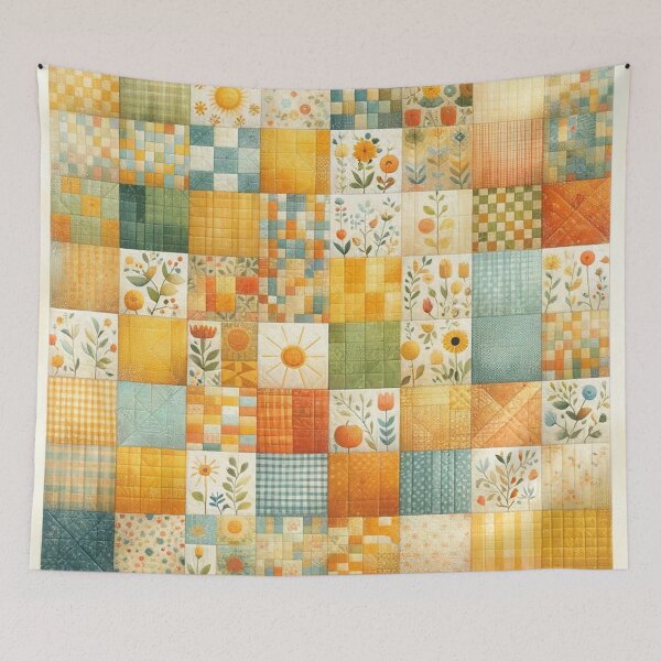 Item preview, Summer Inspired Patchwork Quilt Pattern designed and sold by PinUpPizzazz.