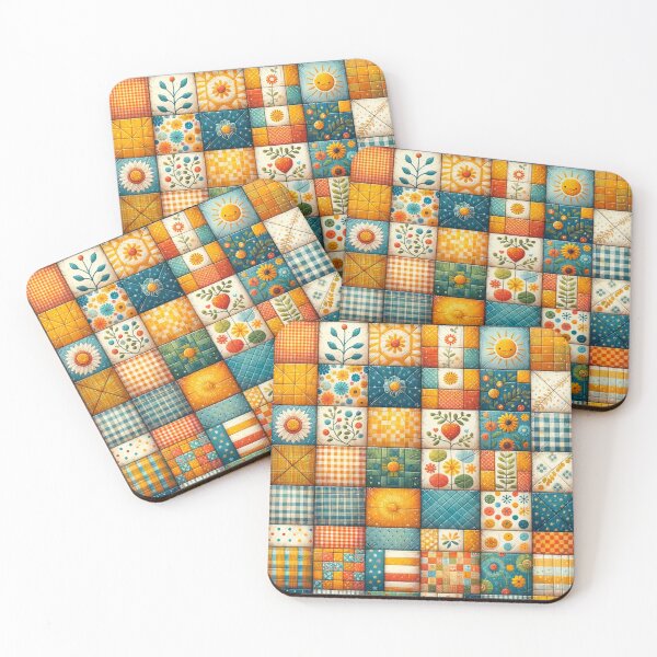 Item preview, Summer Inspired Patchwork Quilt Pattern designed and sold by PinUpPizzazz.