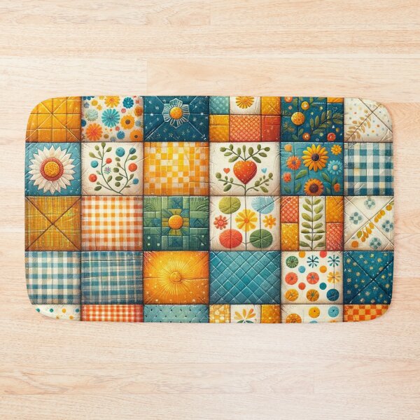 Item preview, Summer Inspired Patchwork Quilt Pattern designed and sold by PinUpPizzazz.