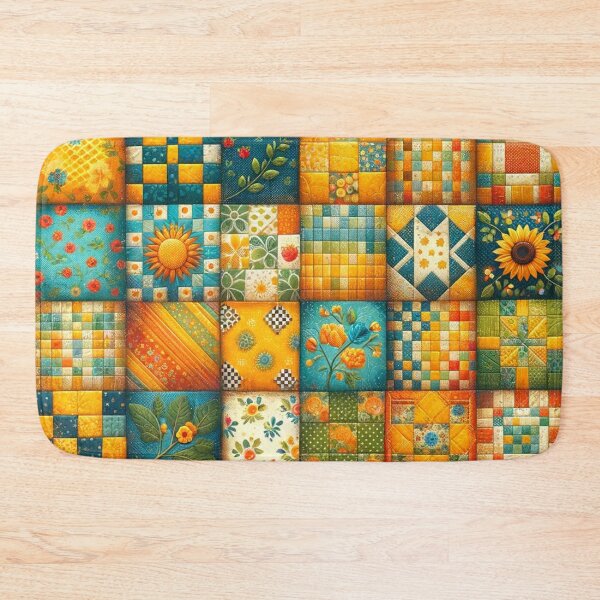Item preview, Summer Inspired Patchwork Quilt Pattern designed and sold by PinUpPizzazz.