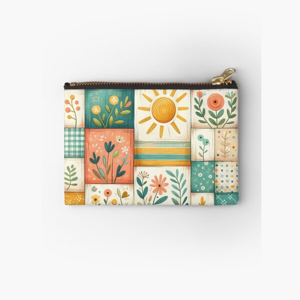Item preview, Summer Inspired Patchwork Quilt designed and sold by PinUpPizzazz.