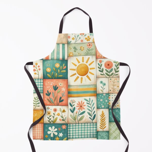 Item preview, Summer Inspired Patchwork Quilt designed and sold by PinUpPizzazz.