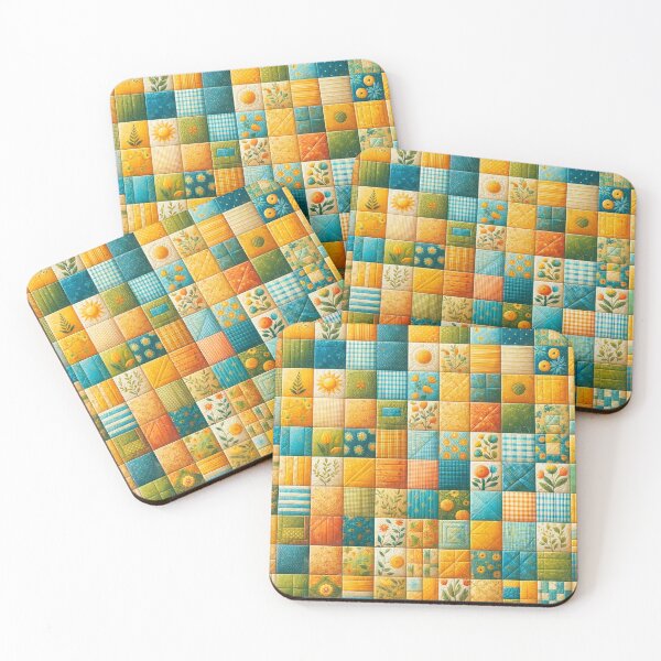 Item preview, Summer Inspired Patchwork Quilt Pattern designed and sold by PinUpPizzazz.