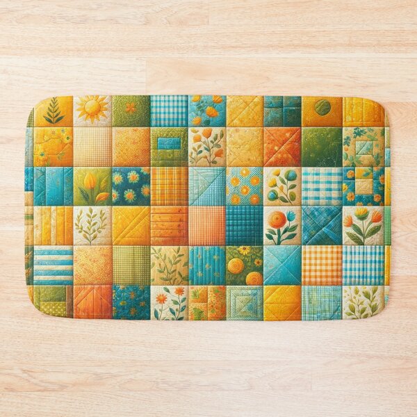 Item preview, Summer Inspired Patchwork Quilt Pattern designed and sold by PinUpPizzazz.