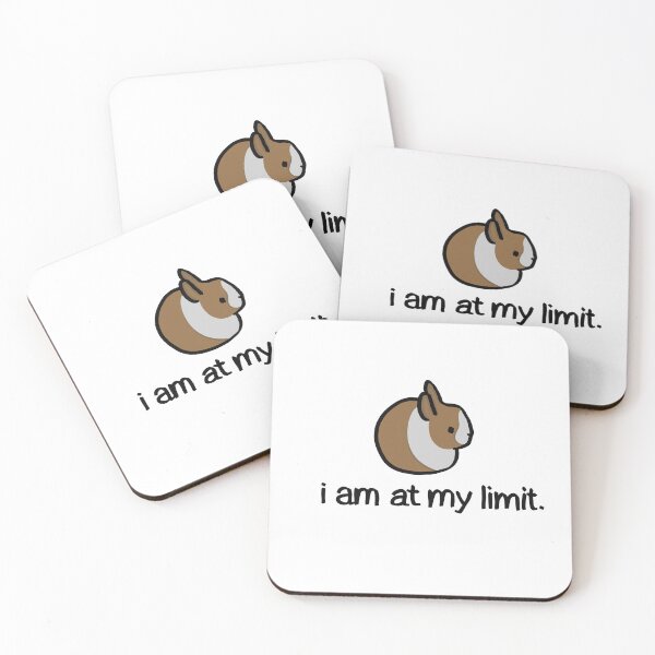 Item preview, “i am at my limit” bunny rabbit - yellow dutch version designed and sold by FoxDew.