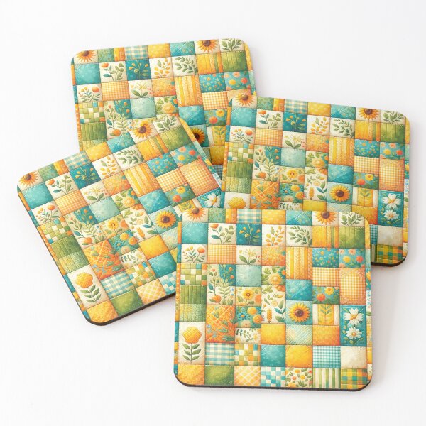 Item preview, Summer Inspired Patchwork Quilt Pattern designed and sold by PinUpPizzazz.