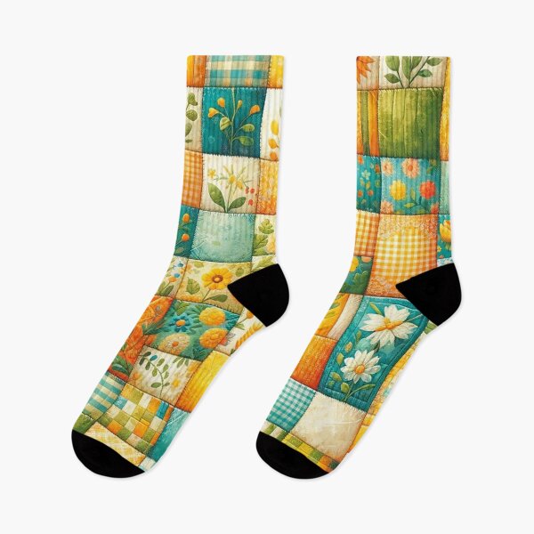 Item preview, Summer Inspired Patchwork Quilt Pattern designed and sold by PinUpPizzazz.