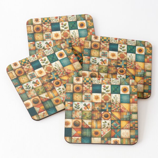 Item preview, Summer Inspired Patchwork Quilt Pattern designed and sold by PinUpPizzazz.