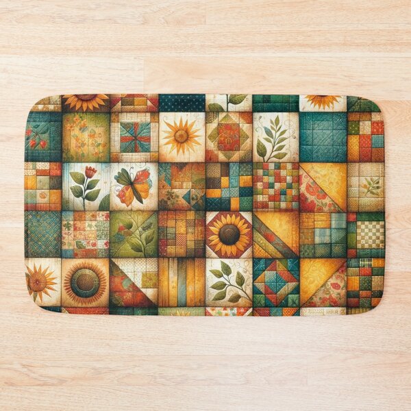 Item preview, Summer Inspired Patchwork Quilt Pattern designed and sold by PinUpPizzazz.
