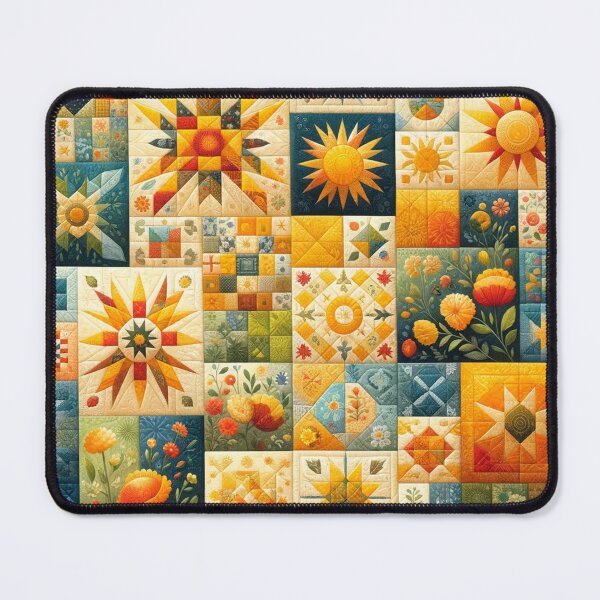 Item preview, Summer Inspired Patchwork Quilt Pattern designed and sold by PinUpPizzazz.